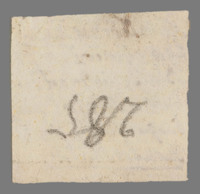 L 01457
<br/>
Label met opschrift
<br/>
<em>Escher von der Linth, Johannes Conrad (1767-1823)</em>